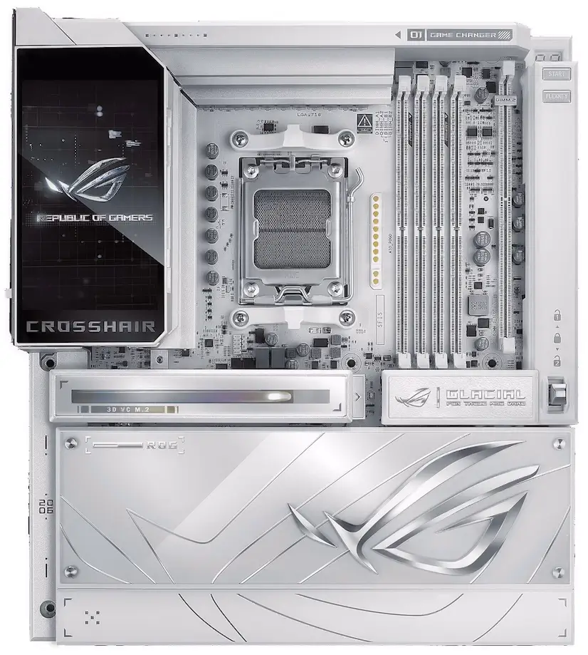 Montaje Placa Base ASUS ROG CROSSHAIR X870E GLACIAL Móstoles Móstoles Gaming - Montaje Placa Base ASUS ROG CROSSHAIR X870E GLACIAL Móstoles